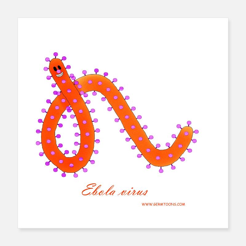 Virus Ebola Poster 40 x 40 cm
