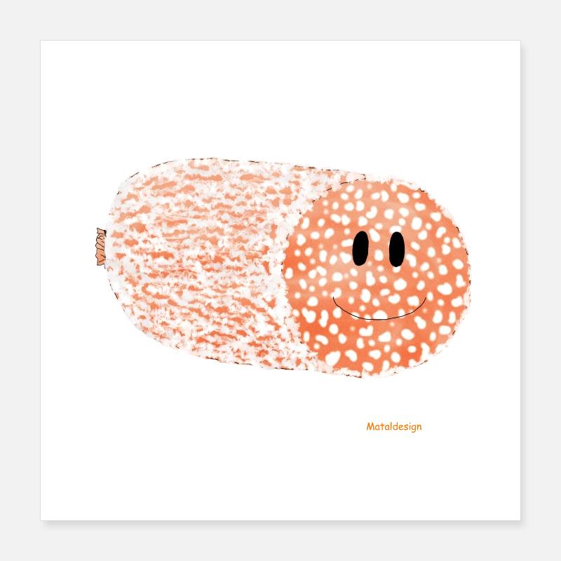 salami Poster 16" x 16" (40x40 cm)