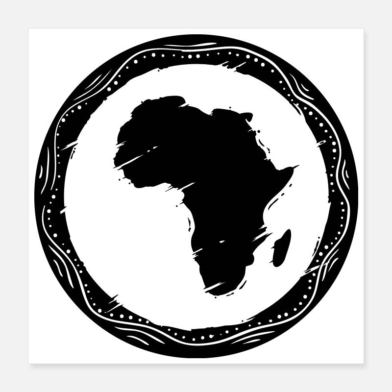 Afrique Poster 40 x 40 cm