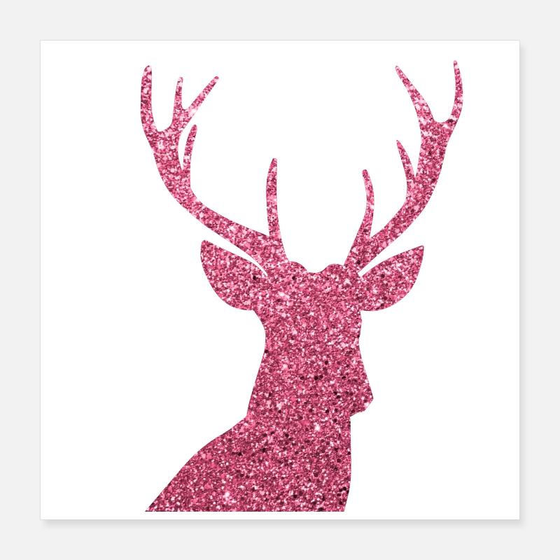 Hirsch Poster 40x40 cm