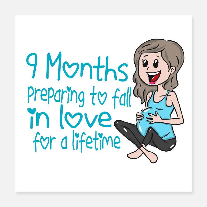 Grossesse Bébé enceinte Poster 40 x 40 cm