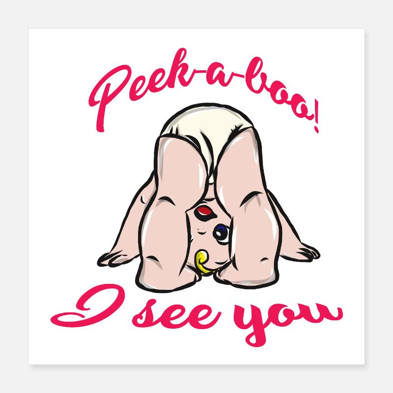 bébé Poster 40 x 40 cm