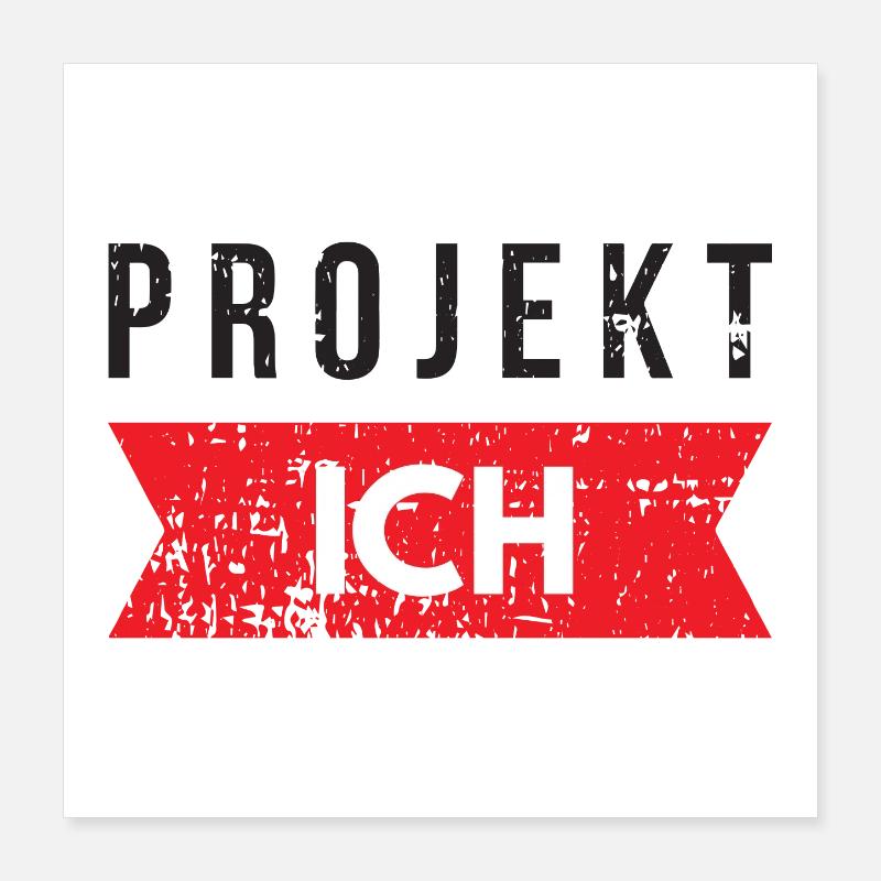 Selbstmotivation Poster 40x40 cm