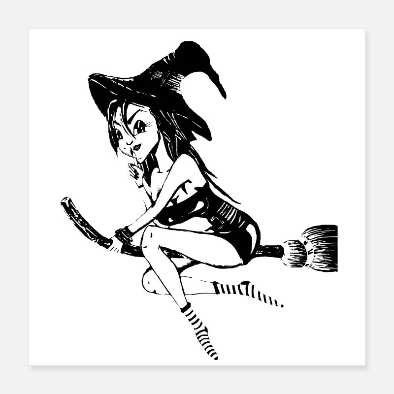 witch1 Poster 16" x 16" (40x40 cm)