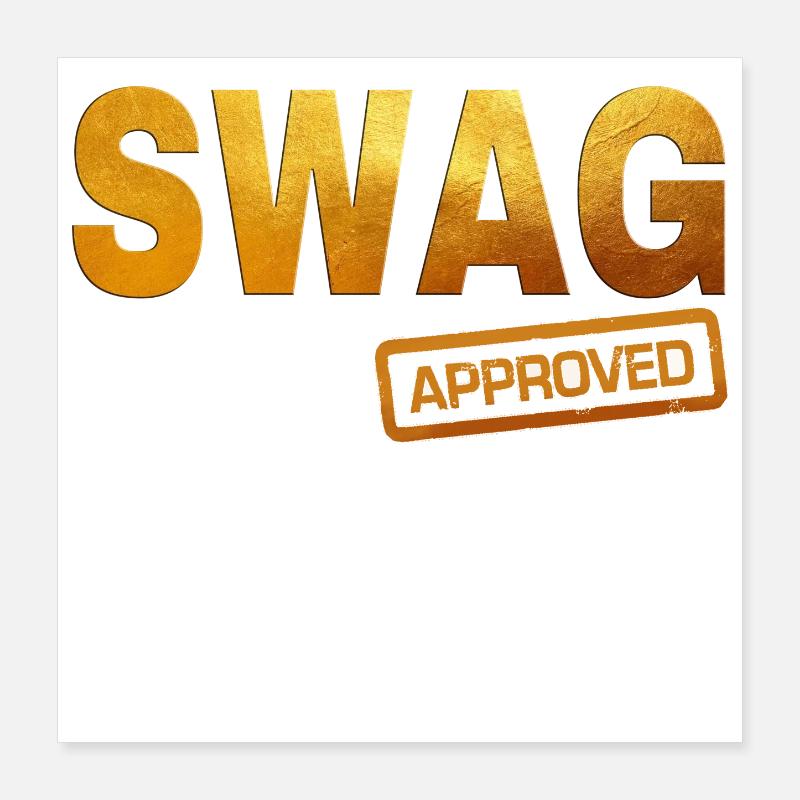 Conception de typographie rétro audacieuse Poster 40 x 40 cm