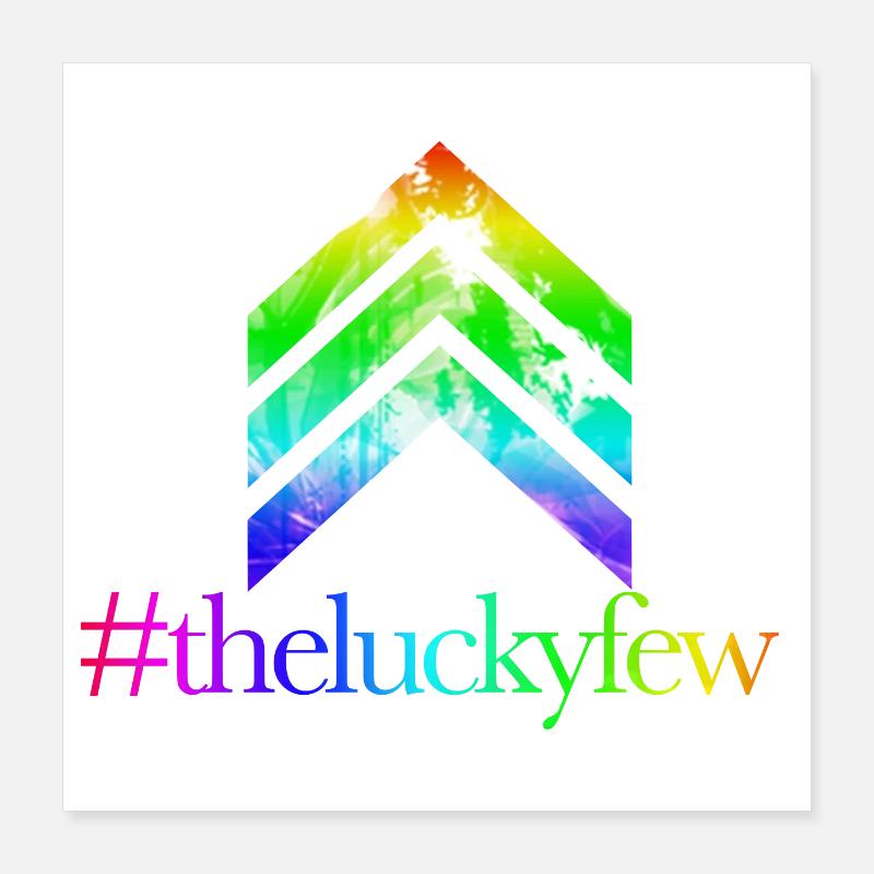 Regenbogenpfeile TheLuckyFew Poster 40x40 cm