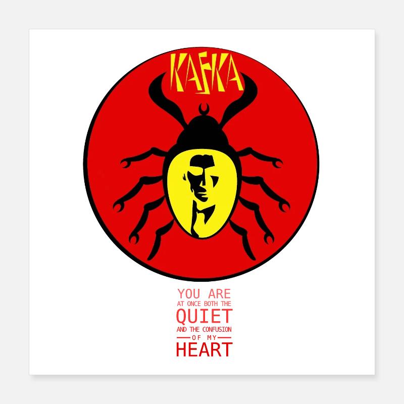 Franz Kafka - La transformation Poster 40 x 40 cm