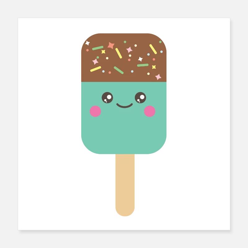 Ice cream Poster 40x40 cm