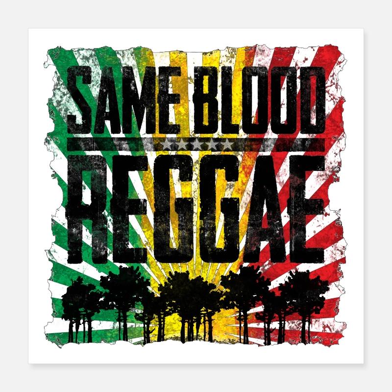 Same Blood, Different Roots Design Poster 40x40 cm