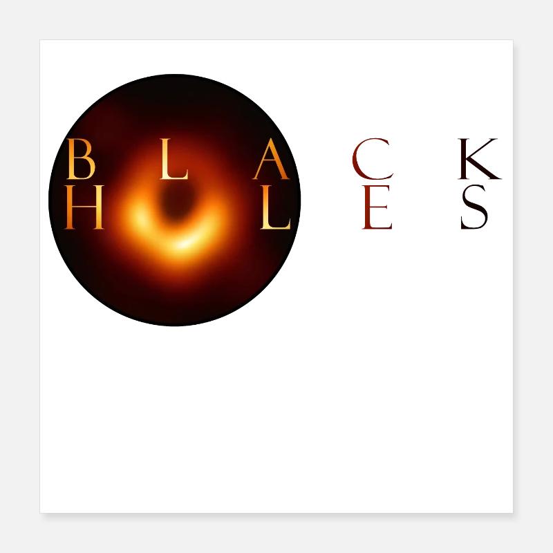 trous noirs Poster 40 x 40 cm