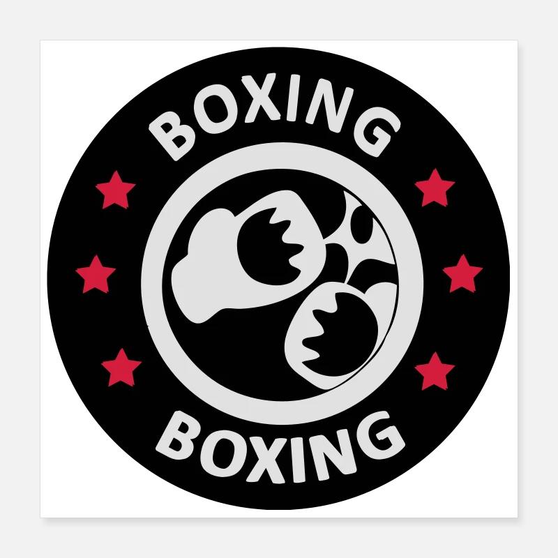 Boxing Poster 40x40 cm