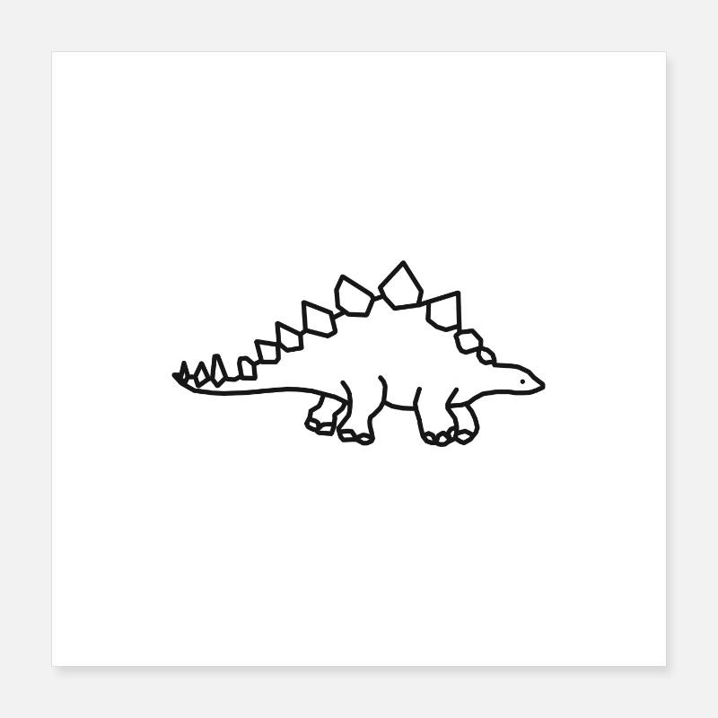 dinosaur Poster 16" x 16" (40x40 cm)