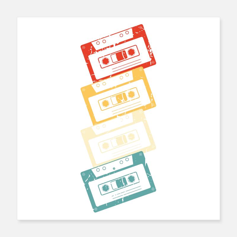 80s music Poster 16" x 16" (40x40 cm)