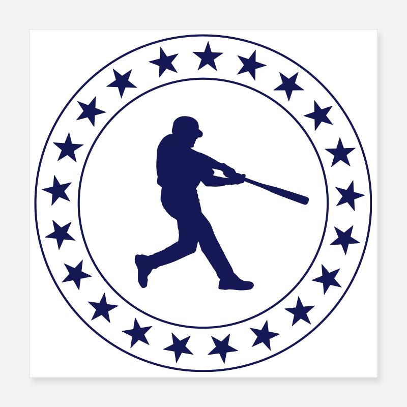 Baseball Poster 40 x 40 cm