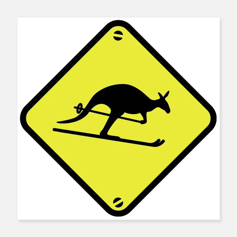 ski Poster 40 x 40 cm