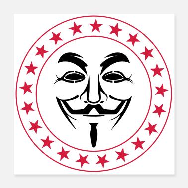 Anonymous Poster 40 x 40 cm