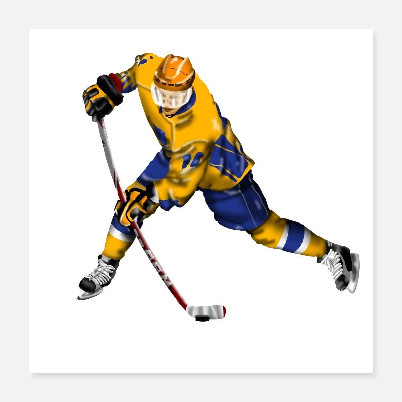 hockey Poster 40 x 40 cm
