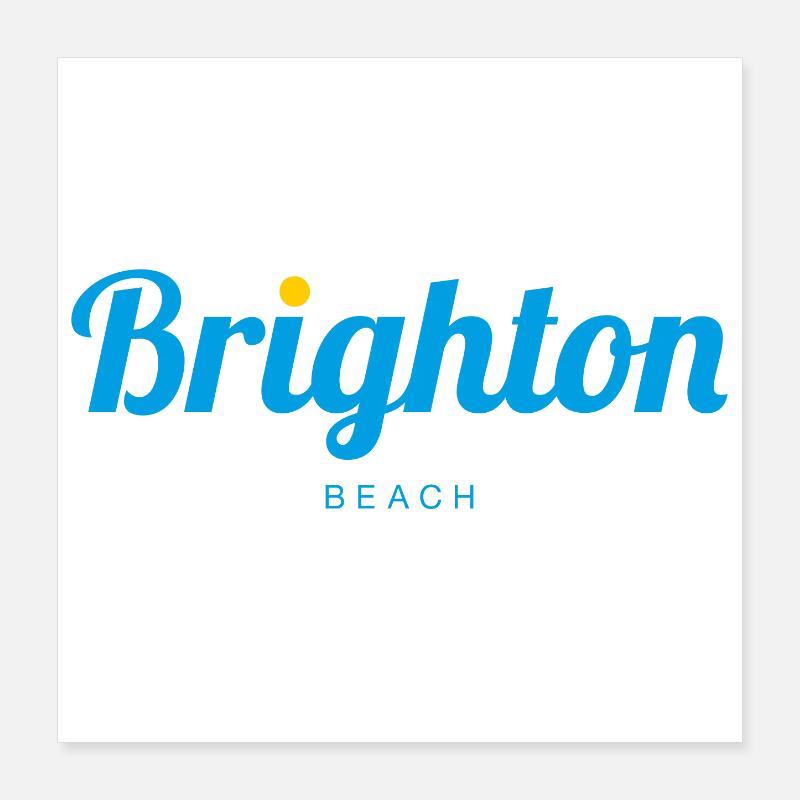 BRIGHTON, Angleterre Poster 40 x 40 cm