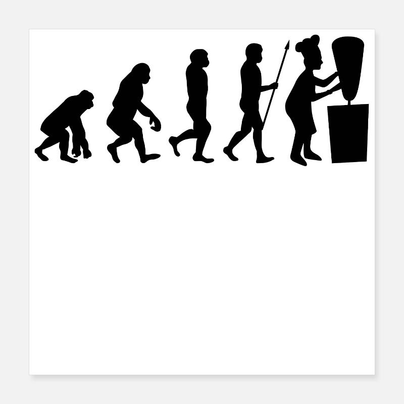 Evolution doner kebab kebap skewer meat food Poster 16" x 16" (40x40 cm)