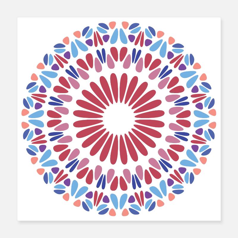 Mandala Poster 40 x 40 cm