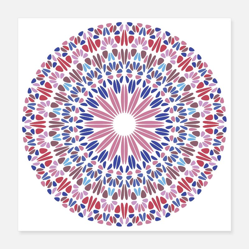 Mandala Poster 40x40 cm