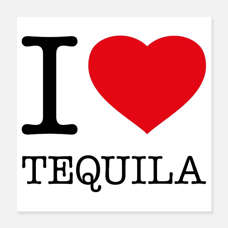 J'AIME TEQUILA Poster 40 x 40 cm