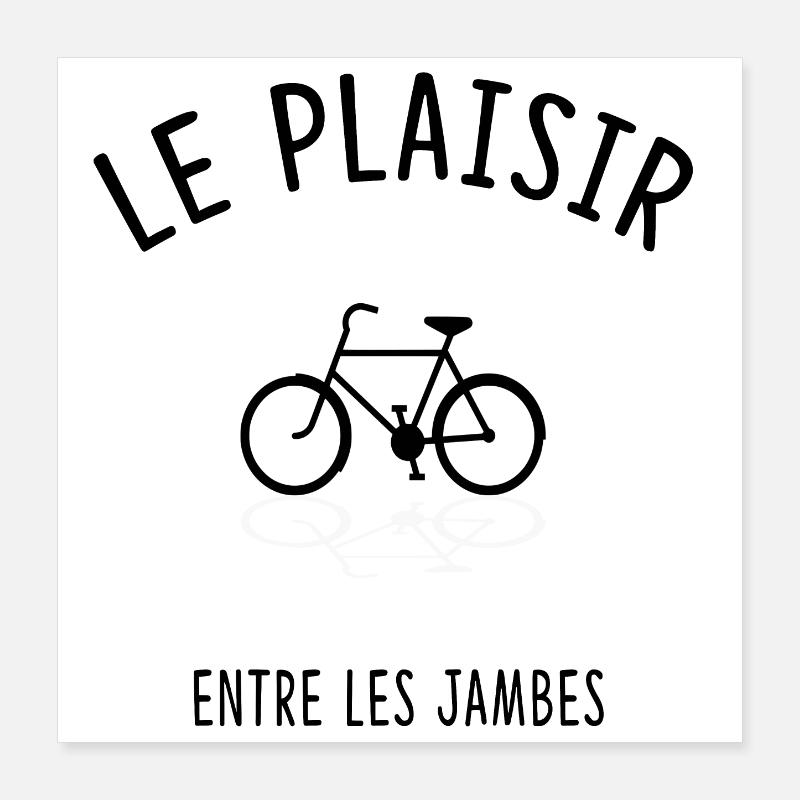 Le plaisir entre les jambes Poster 40 x 40 cm