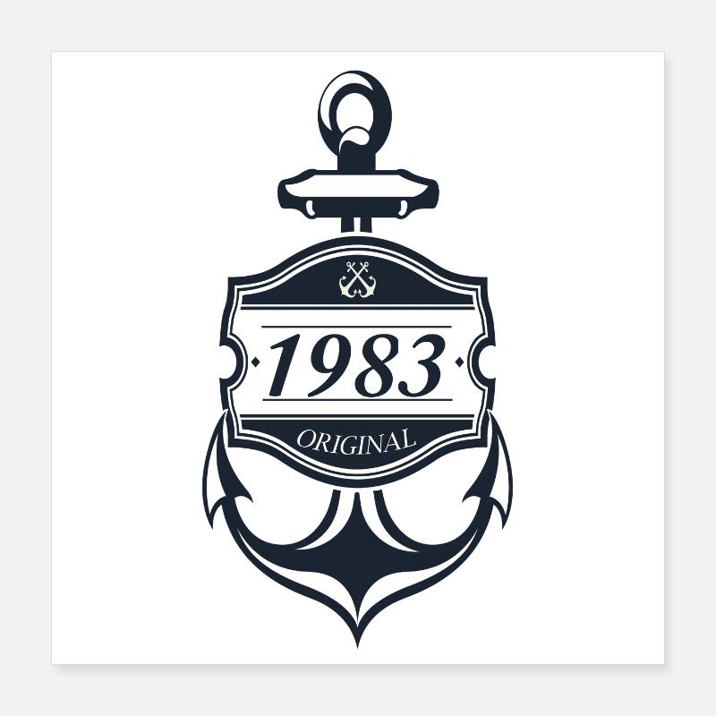 Anker 1983 Poster 40x40 cm