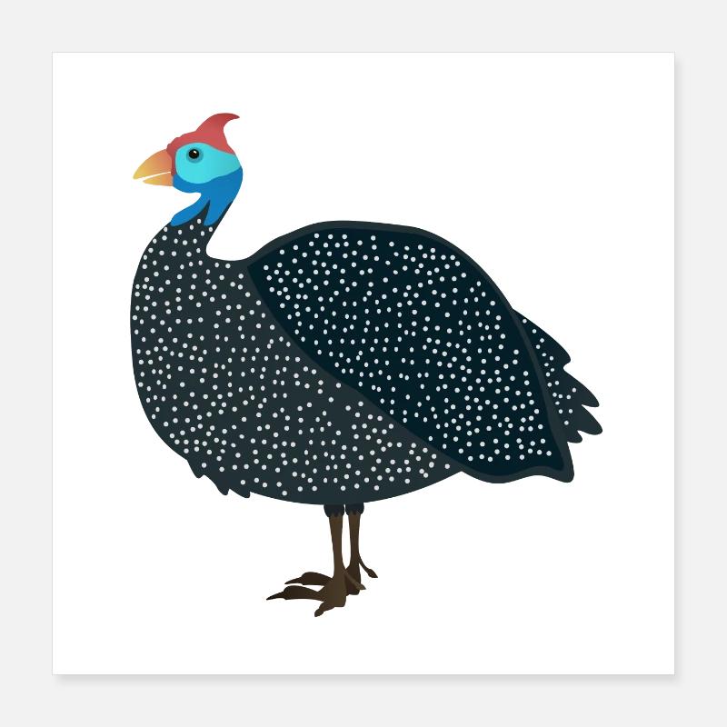Pintade Poster 40 x 40 cm