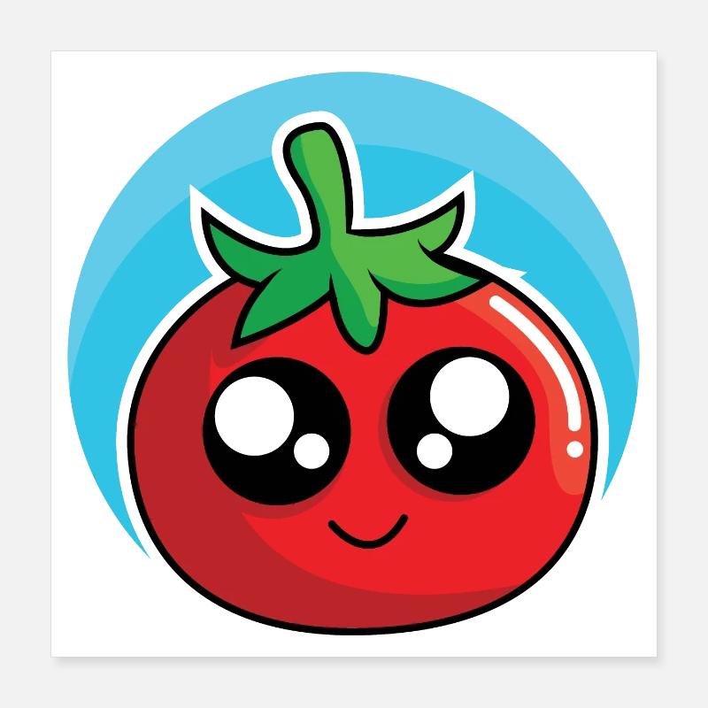 Funny tomato design Poster 16" x 16" (40x40 cm)
