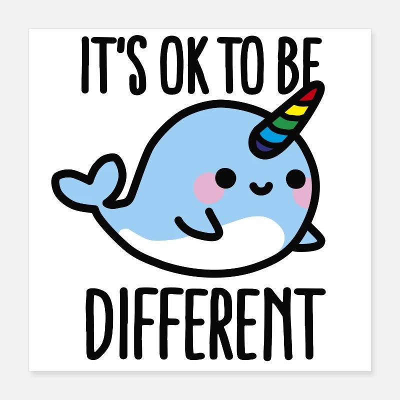 It's ok to be different Poster 40 x 40 cm