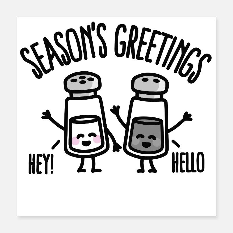Season's greetings Poster 40x40 cm