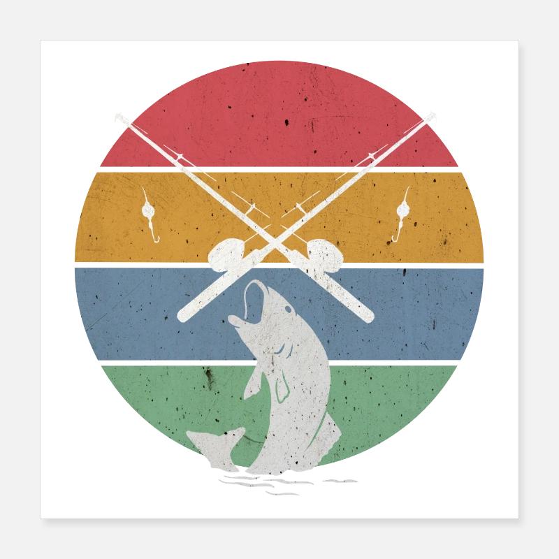 Pêche pêche pêche Poster 40 x 40 cm