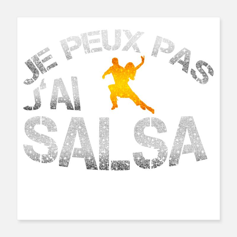 Salsa Poster 40 x 40 cm