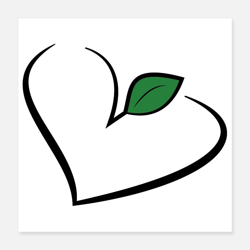 Vegan vegan veggie Poster 16" x 16" (40x40 cm)