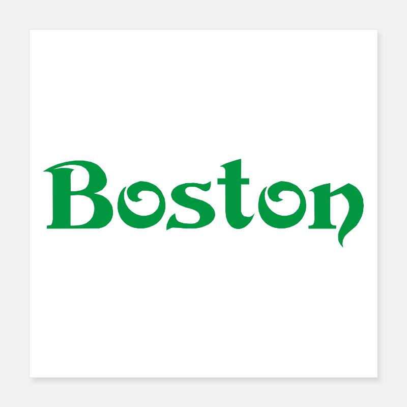 BOSTON Massachusetts Poster 40x40 cm