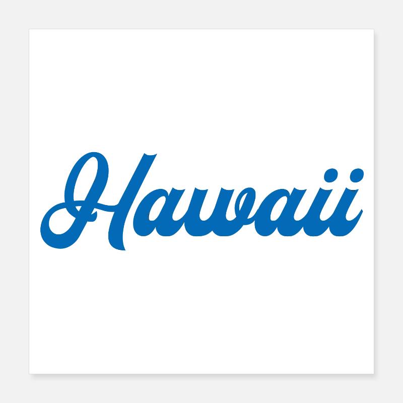 HAWAÏ Surf Poster 40 x 40 cm