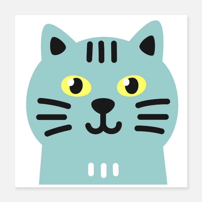 Chat mignon Poster 40 x 40 cm