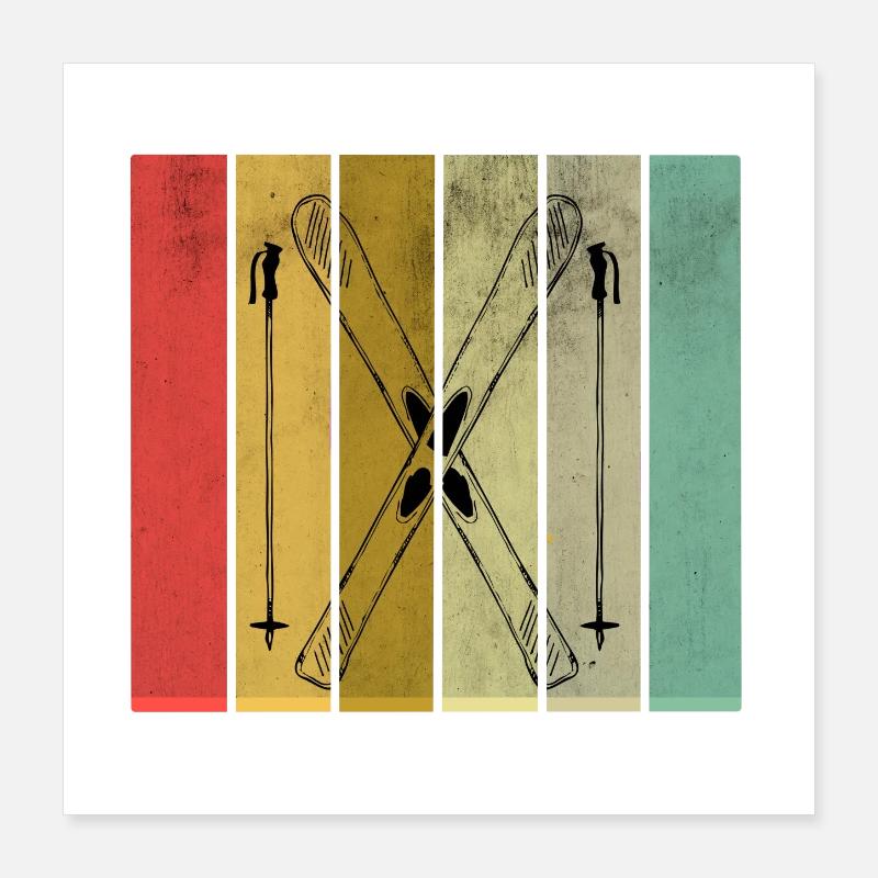 ski Poster 16" x 16" (40x40 cm)
