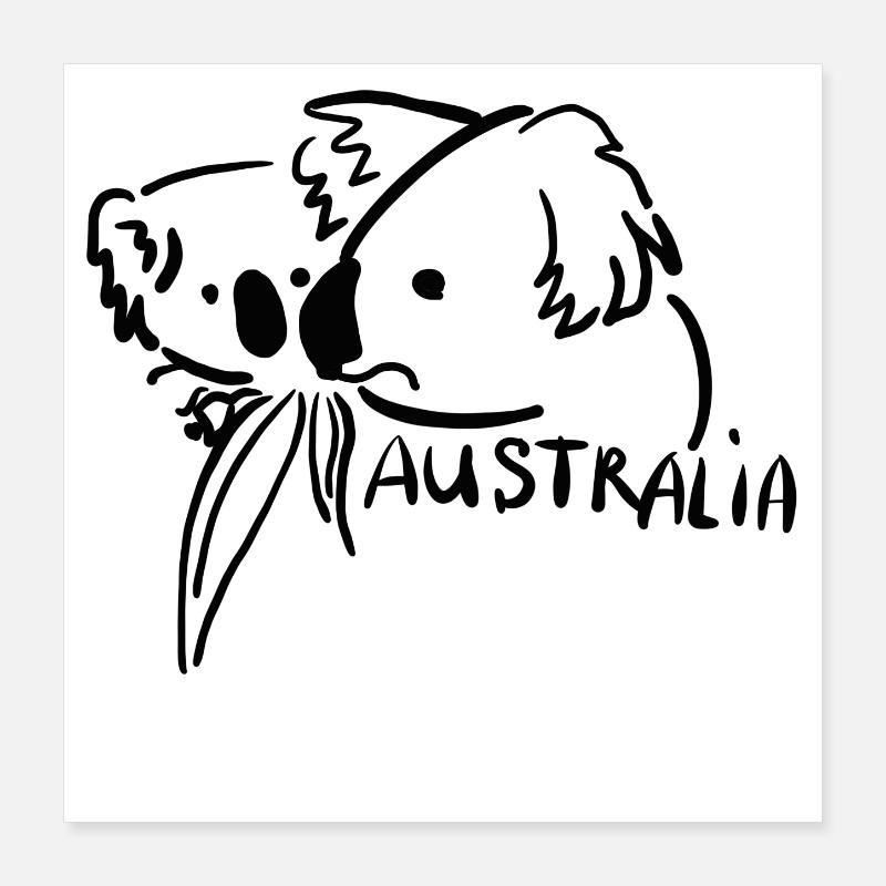 Australie Poster 40 x 40 cm