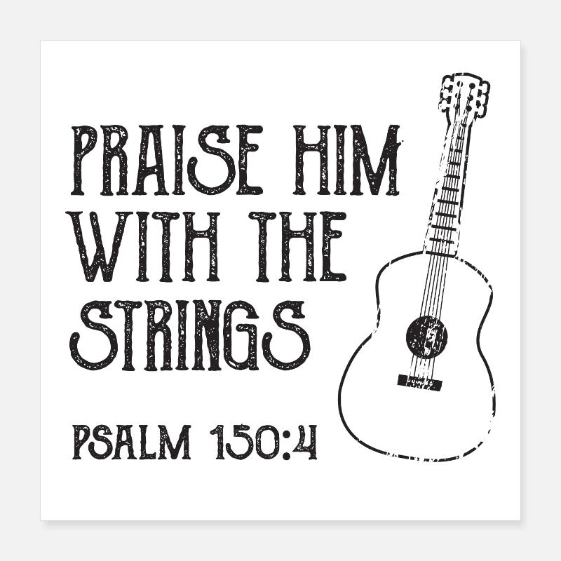 Gitarrist Spruch Poster 40x40 cm