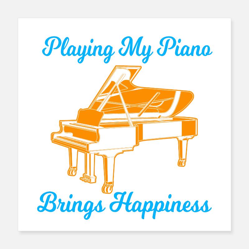 Pianist Poster 40x40 cm