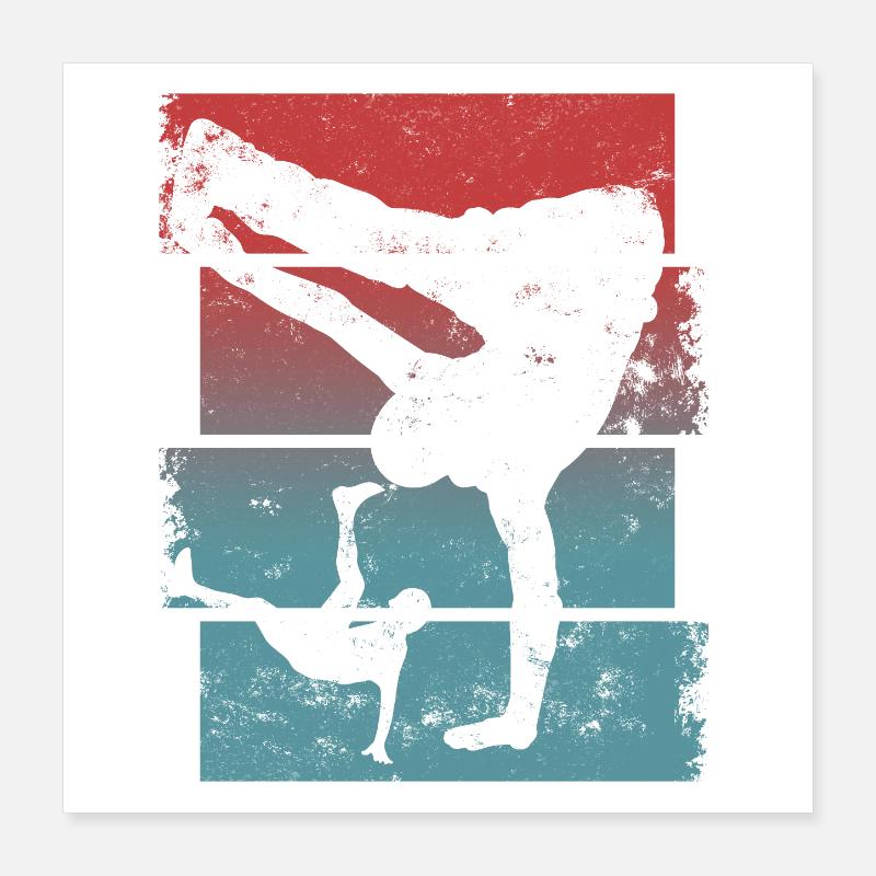breakdance Poster 40x40 cm