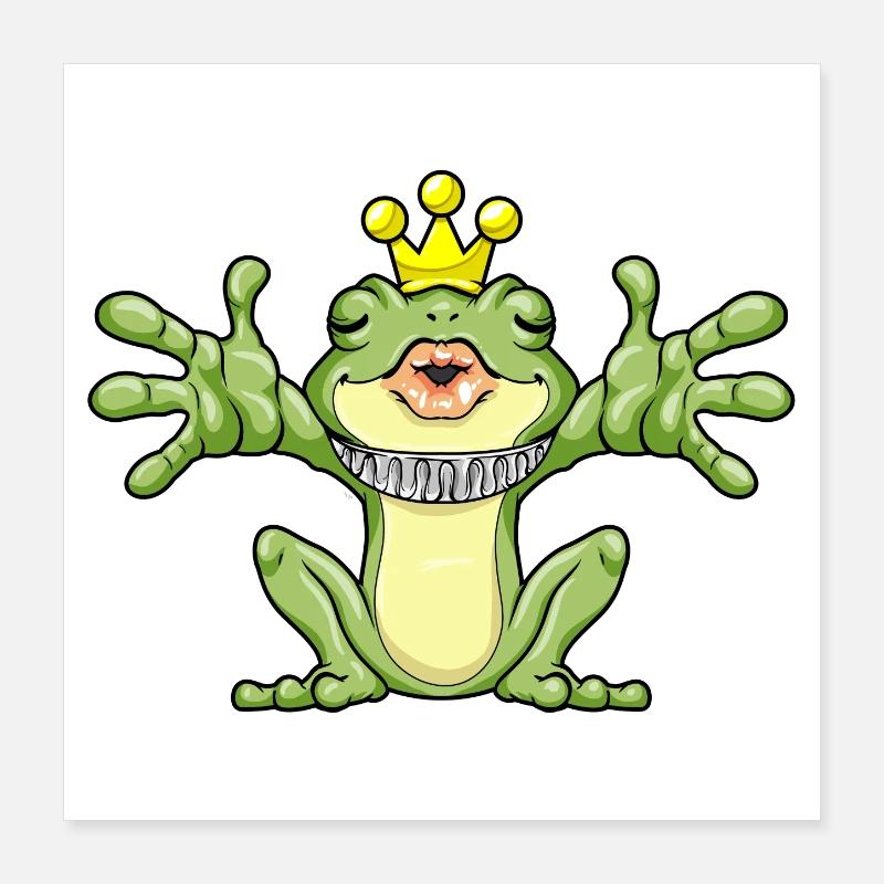 Frog Crown Poster 16" x 16" (40x40 cm)
