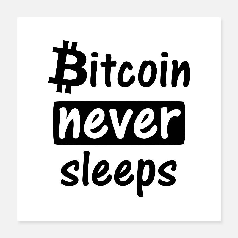 Bitcoin Poster 40x40 cm