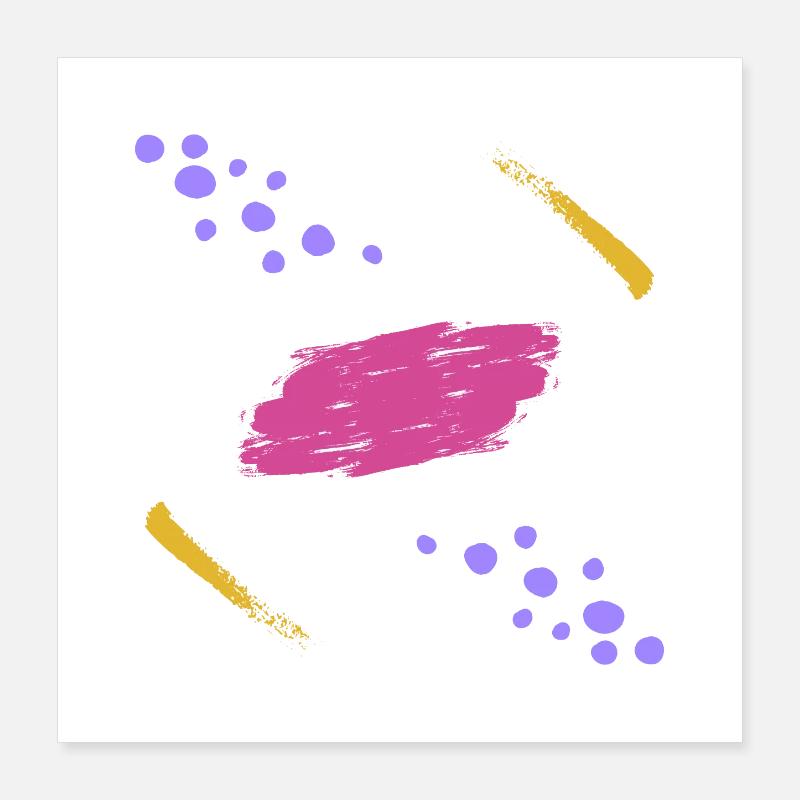 Comets orbiting their planet - Poster 16" x 16" (40x40 cm) - white