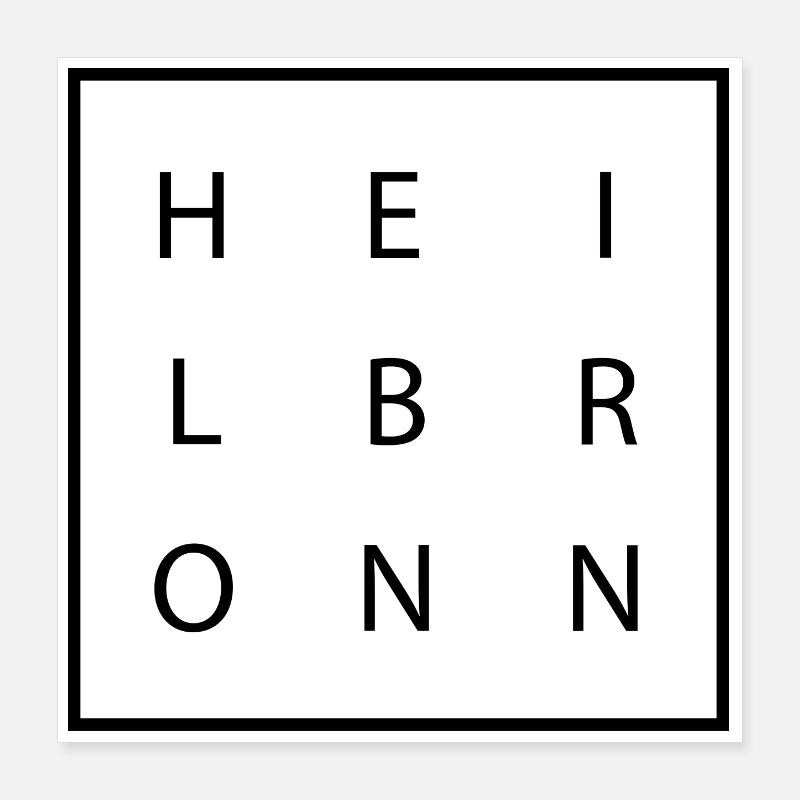 Heilbronn Poster 40 x 40 cm