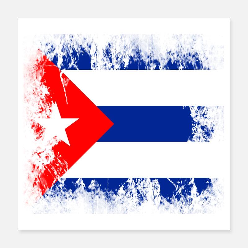 Cuba Poster 40 x 40 cm