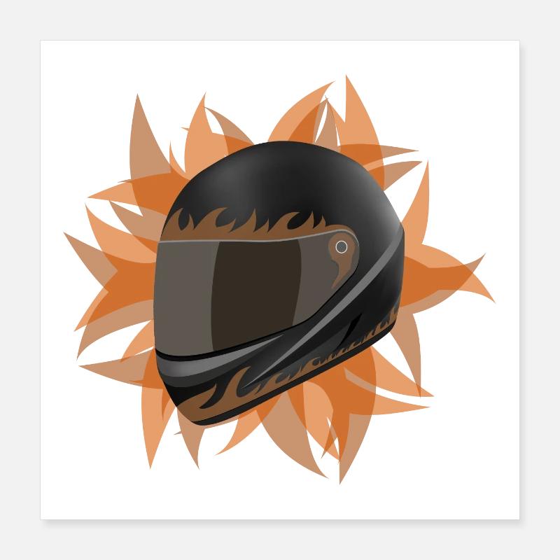 casque - casque Poster 40 x 40 cm