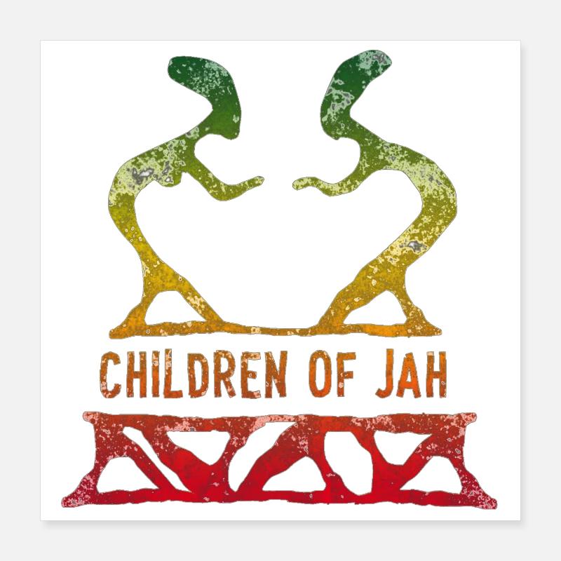 enfants de jah reggae Poster 40 x 40 cm